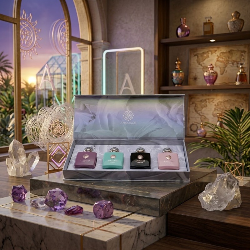 AMOUAGE Perfume Gift Set Unise - огляд і ціна The Collection Perfume Fragrance