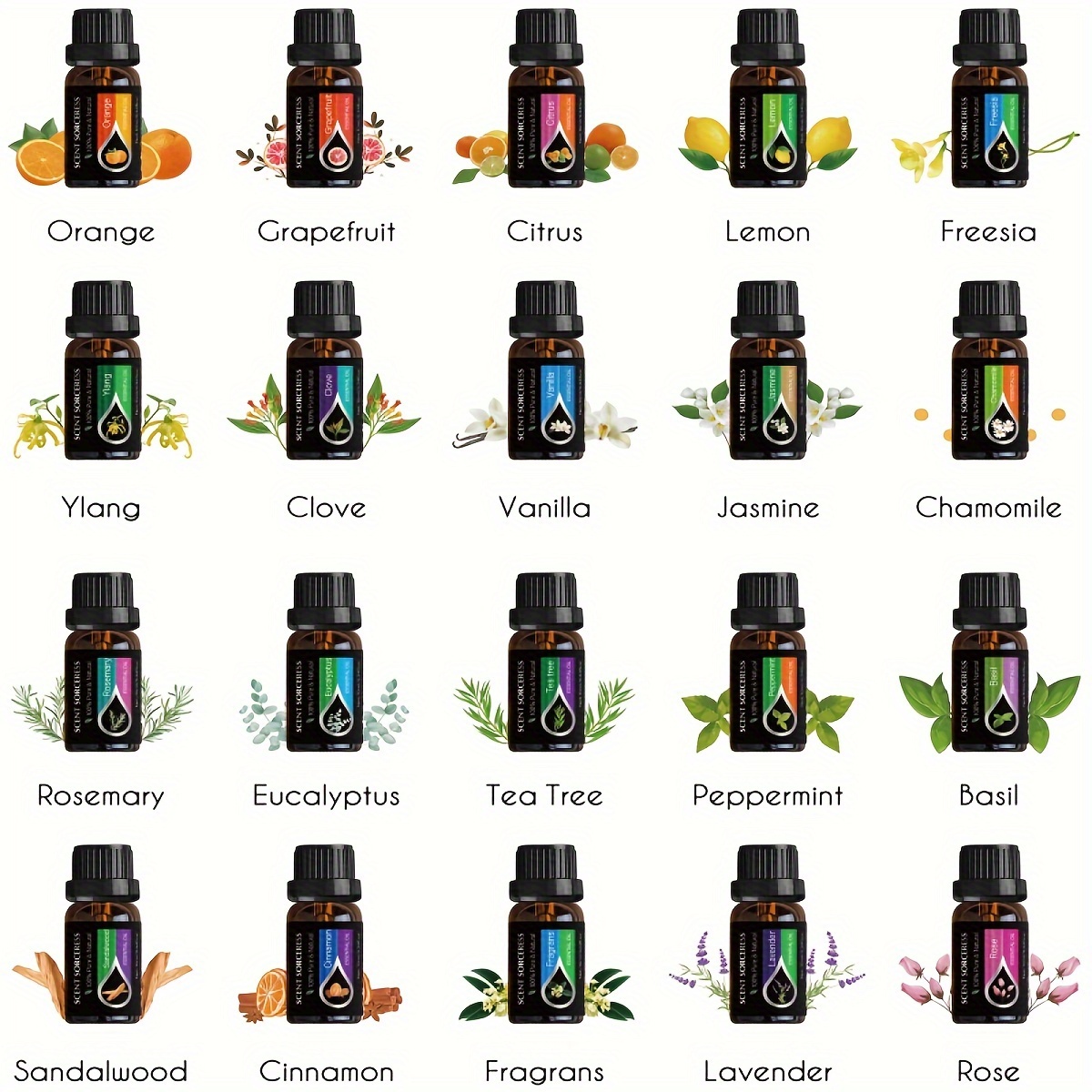 20Pcs/Set Classic Brand Essent - огляд і ціна Perfume Fragrance Oil