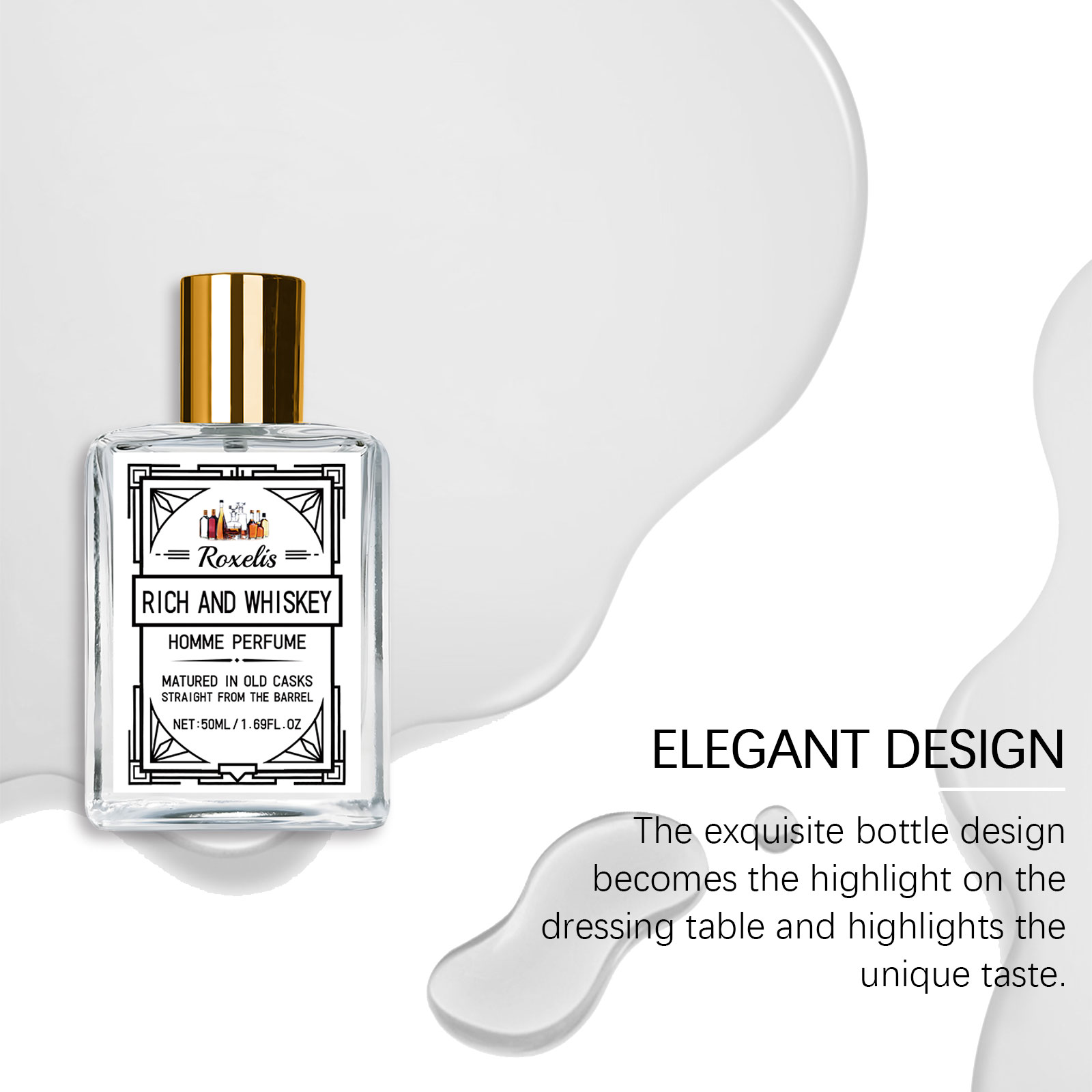 Roxelis 50ml Charm Whisky Men' - огляд і ціна Perfume Alcohol Fragrance